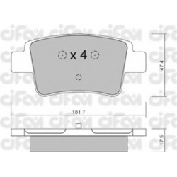 CIFAM                                                822-705-0, Nenurodytas gamintojas, 822-705-0, auto detalė