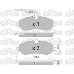 CIFAM                                                822-707-0, Nenurodytas gamintojas, 822-707-0, auto detalė