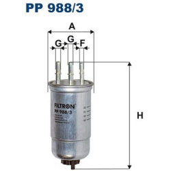 kuro filtras
                                FILTRON                                                PP988/3, Nenurodytas gami