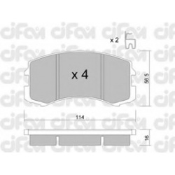 CIFAM                                822-736-0, Nenurodytas gamintojas, 822-736-0, auto detalė