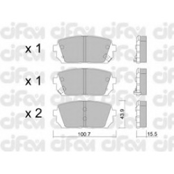 CIFAM                                                822-784-0, Nenurodytas gamintojas, 822-784-0, auto detalė
