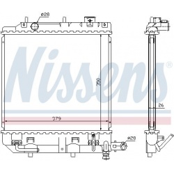 Aušinimo radiatorius
                                NISSENS                                                62459, NISSENS, 