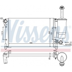 Aušinimo radiatorius
NISSENS 617853, NISSENS,