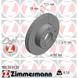 stabdžių diskas (1vnt) COAT Z
                                ZIMMERMANN                                180.3031.20, Nenuro