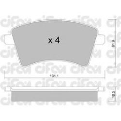 CIFAM                                                822-812-0, Nenurodytas gamintojas, 822-812-0, auto detalė