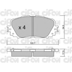 CIFAM                                                822-820-0, Nenurodytas gamintojas, 822-820-0, auto detalė