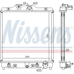 Aušinimo radiatorius
                                NISSENS                                                633081, NISSENS,