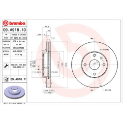 stabdžių diskas (1vnt) PRIME LINE - UV Coated
                                BREMBO                                       