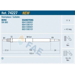 kaitinimo žvakė
                                FAE                                                74227, Nenurodytas gamin