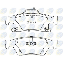 Stabdžių kaladėlės galinės
                                COMLINE                                                CBP360