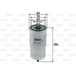 kuro filtras
                                VALEO                                                587724, VALEO, 587724, auto