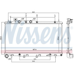 Aušinimo radiatorius
                                NISSENS                                                67739, NISSENS, 