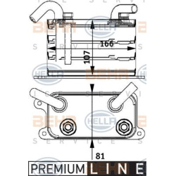 Aušintuvas tepalo
                                HELLA                                                8MO376729631, Nenurod