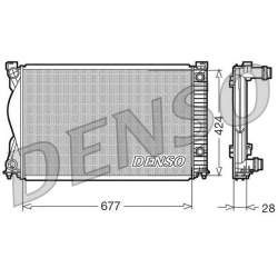 Aušinimo radiatorius
DENSO DRM02037, DENSO, DRM02037, auto de