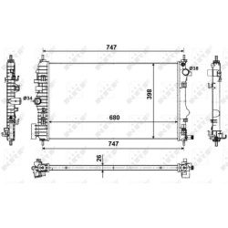 Aušinimo radiatorius
                                NRF                                                53774, NRF, 53774, a