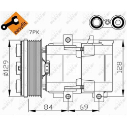 kompresorius, oro kondicionierius EASY FIT
                                NRF                                               