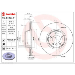 stabdžių diskas (1vnt) PRIME LINE - UV Coated
                                BREMBO                                       