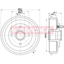 stabdžių būgnas
KAMOKA 104023, KAMOKA, 1040