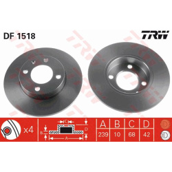 stabdžių diskas (1vnt)
                                TRW                                                DF1518, TRW, DF15