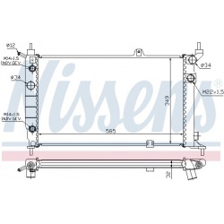 Aušinimo radiatorius
                                NISSENS                                                63253A, NISSENS,