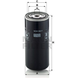 kuro filtras
MANN-FILTER WDK962/1, MANN-FILTER