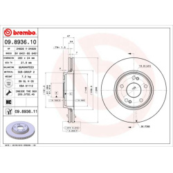 stabdžių diskas (1vnt) PRIME LINE - UV Coated
                                BREMBO                                       