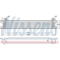 Aušintuvas tepalo
                                NISSENS                                                90615, NISSENS, 906