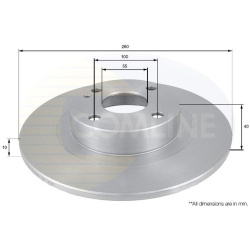 Stabdžių diskas (1VNT), galinis
                                COMLINE                                                ADC0
