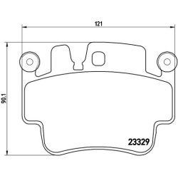 stabdžių trinkelių rinkinys, diskinis stabdys PRIME LINE
                                BREMBO                           