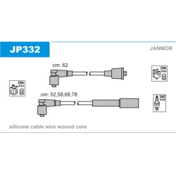 uždegimo laido komplektas
                                JANMOR                                JP332, JANMOR, JP332, auto d