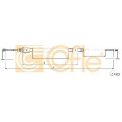 trosas, stovėjimo stabdys
                                COFLE                                                10.4522, Nenu