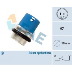 temperatūros jungiklis, aušinimo skysčio įspėjimo lemputė
                                FAE                          