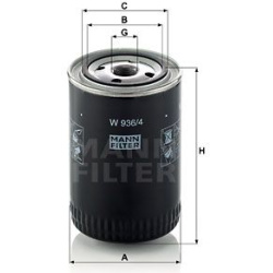 alyvos filtras
                                MANN-FILTER                                                W936/4, MANN-FILTER