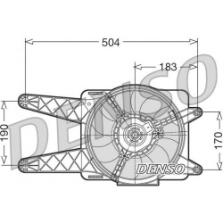 ventiliatorius, radiatoriaus
DENSO DER09016, D