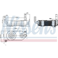 Aušintuvas tepalo
                                NISSENS                                                90708, NISSENS, 907