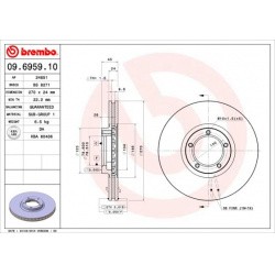 stabdžių diskas (1vnt) PRIME LINE
                                BREMBO                                                09.