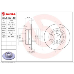 stabdžių diskas (1vnt) PRIME LINE
                                BREMBO                                                08.