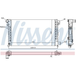 Aušinimo radiatorius
                                NISSENS                                                61346, NISSENS, 