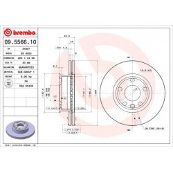 stabdžių diskas (1vnt) PRIME LINE
                                BREMBO                                                09.