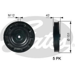 skriemulys, alkūninis velenas DriveAlign™
                                GATES                                           