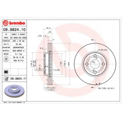 stabdžių diskas (1vnt) PRIME LINE - UV Coated
                                BREMBO                                       