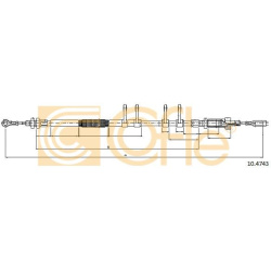 trosas, stovėjimo stabdys
                                COFLE                                                10.4743, Nenu