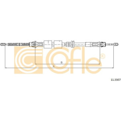 trosas, stovėjimo stabdys
                                COFLE                                                11.5507, Nenu