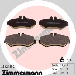stabdžių trinkelių rinkinys, diskinis stabdys
                                ZIMMERMANN                                23