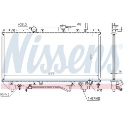 Aušinimo radiatorius
                                NISSENS                                                64802A, NISSENS,