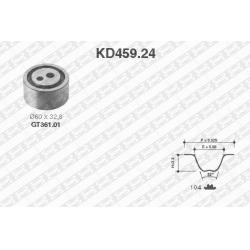 paskirstymo diržo komplektas
                                SNR                                                KD459.24, SN