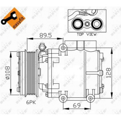 Kompresorius, oro kondicionierius EASY FIT
                                NRF                                               