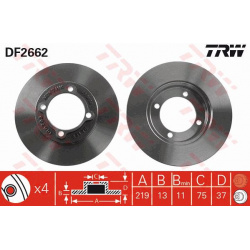 stabdžių diskas (1vnt)
                                TRW                                                DF2662, TRW, DF26