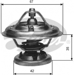 termostatas, aušinimo skystis
                                GATES                                TH12685G1, GATES, TH12685