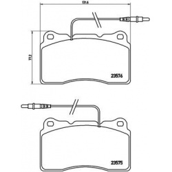 stabdžių trinkelių rinkinys, diskinis stabdys PRIME LINE
BREMBO